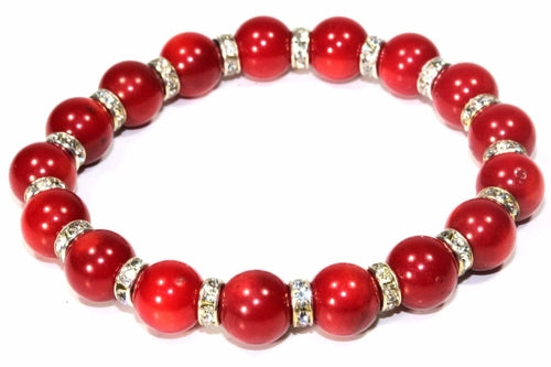 Pulsera de Yoga con Piedras de Ágata y Destellos