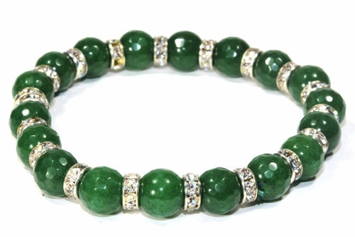 Pulsera de Yoga con Piedras de Ágata y Destellos