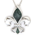 Collar Flor de Luz — Lirio de Mármol Verde