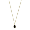 Collar Colgante de Cuarzo Negro