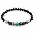 Pulsera Multicolor de Plata y Piedras Preciosas